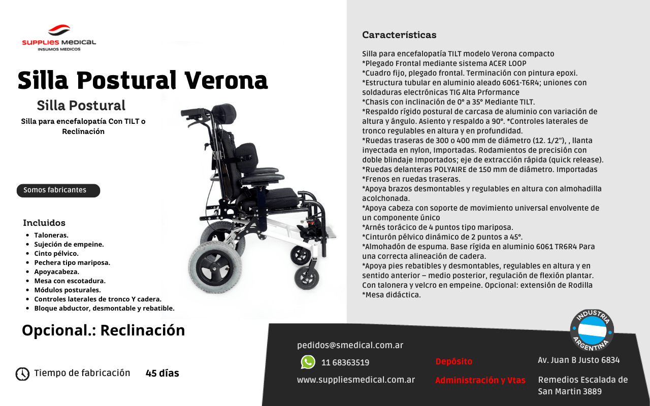 Silla Postural Verona
